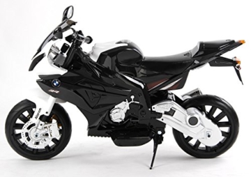 Kinder-Elektro Motorrad BMW S 1000 RR Swarz mit Reifen aus EVA - 