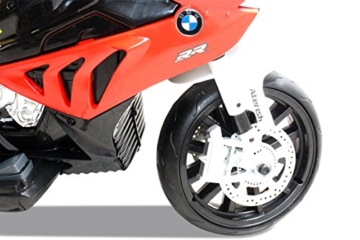 Kinder Elektromotorrad Kindermotorrad Lizenziert BMW S 1000 RR Elektro Kinderfahrzeug (rot) - 