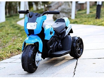 Kinderfahrzeug- Elektro Kindermotorrad - Dreirad - 3 Farben zur Auswahl (Blau) - 
