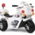 Kindermotorrad Elektromotorrad Kinderfahrzeug Dreirad Kinder Polizei Motorrad in Weiß -