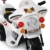 Kindermotorrad Elektromotorrad Kinderfahrzeug Dreirad Kinder Polizei Motorrad in Weiß - 