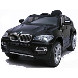 simron BMW X6 SUV Elektro Kinderauto Kinderfahrzeug Ride-On 12V Kinder Elektroauto -schwarz- -