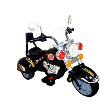 vidaXL Kinder Motorrad Chopper 2,5 km/h Akku schwarz - 